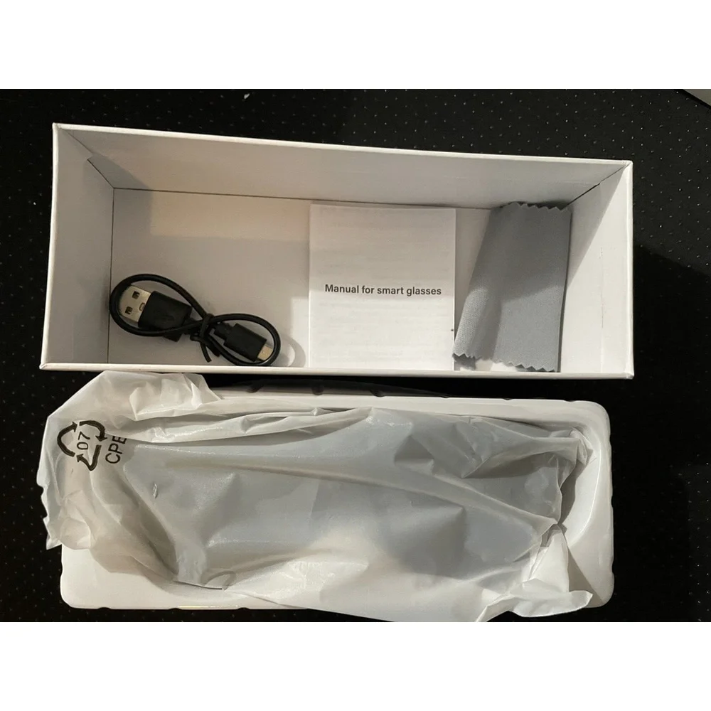 Wireless Smart Glasses Model F-06 Black New Wireless Headset, Ultraviolet-proof
